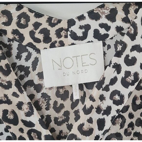 Notes Du Nord Animal Printed V-Neck Cover Up Size L/XL - Picture 2 of 8